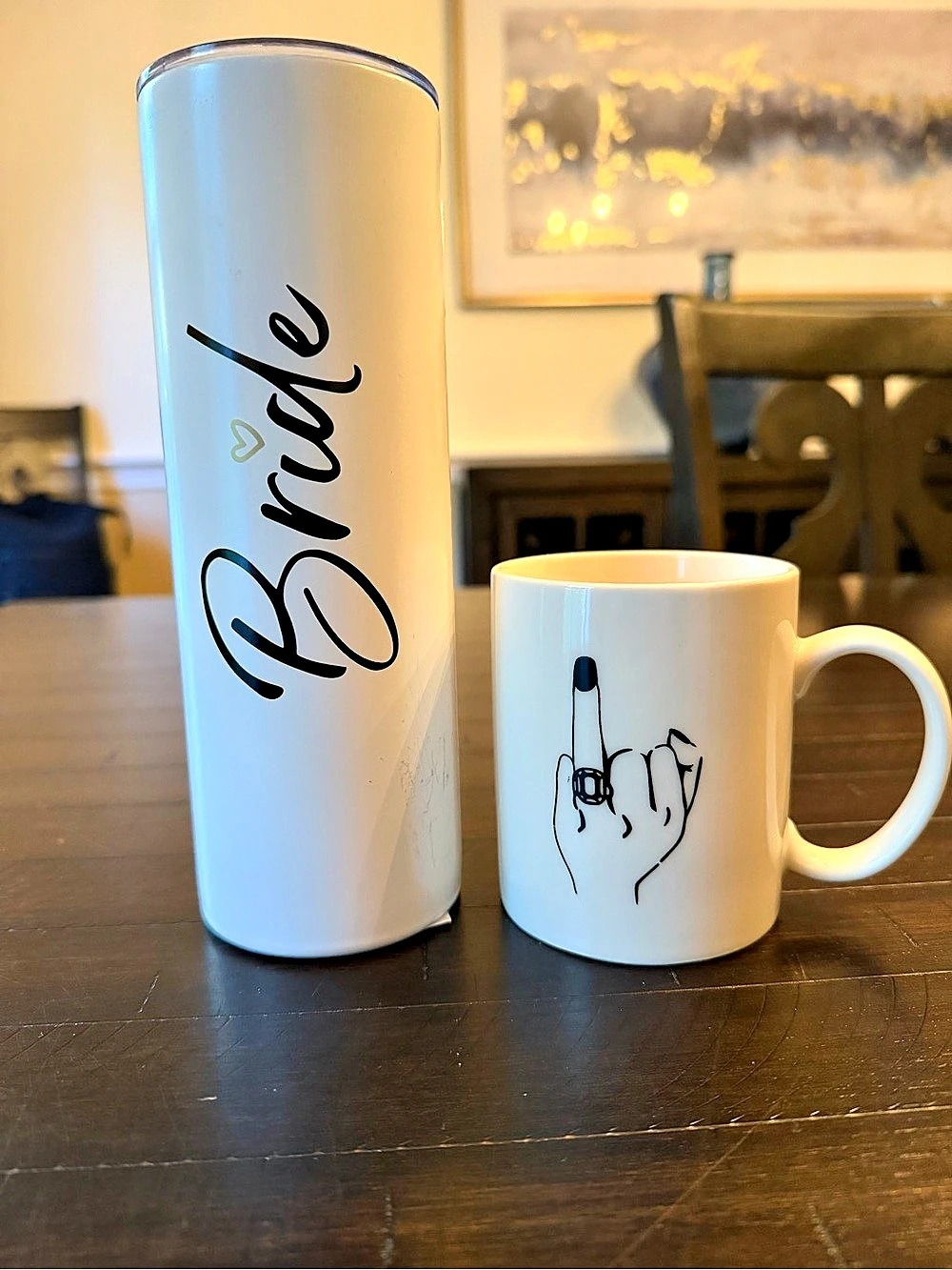 Bride White Tumbler & Mug Set